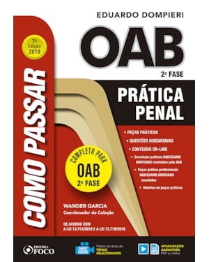 COMO PASSAR NA OAB: PRÁTICA PENAL - 7ª EDIÇÃO - 2019