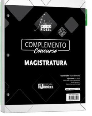 COMPLEMENTO - CONCURSO MAGISTRATURA - FICHÁRIO DE LEI SECA