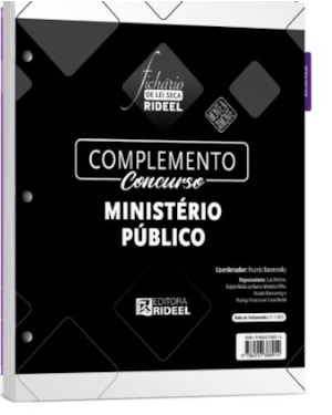 COMPLEMENTO - CONCURSO MINISTÉRIO PÚBLICO - FICHÁRIO DE LEI SECA