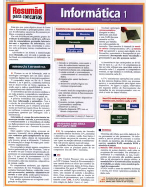 CONCURSOS INFORMATICA 1 - RESUMAO - 1ª