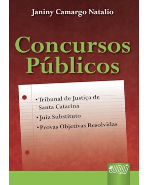 CONCURSOS PÚBLICOS - TRIBUNAL DE JUSTIÇA DE SANTA CATARINA - JUIZ SUBSTITUTO - PROVAS OBJETIVAS RESOLVIDAS