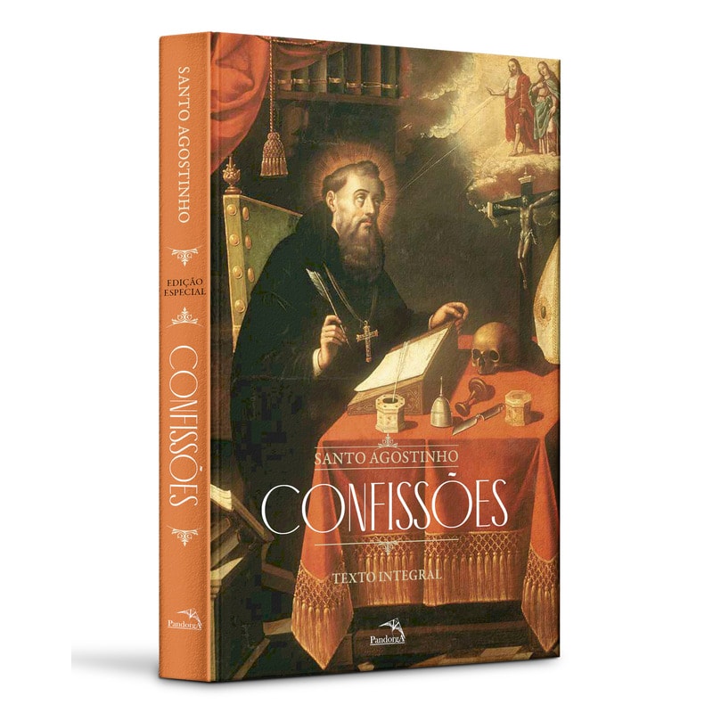 CONFISSÕES DE SANTO AGOSTINHO - CLÁSSICO CRISTÃO, FILOSÓFICO E ESPIRITUAL - ACOMPANHA PÔSTER E CARD COLECIONÁVEL