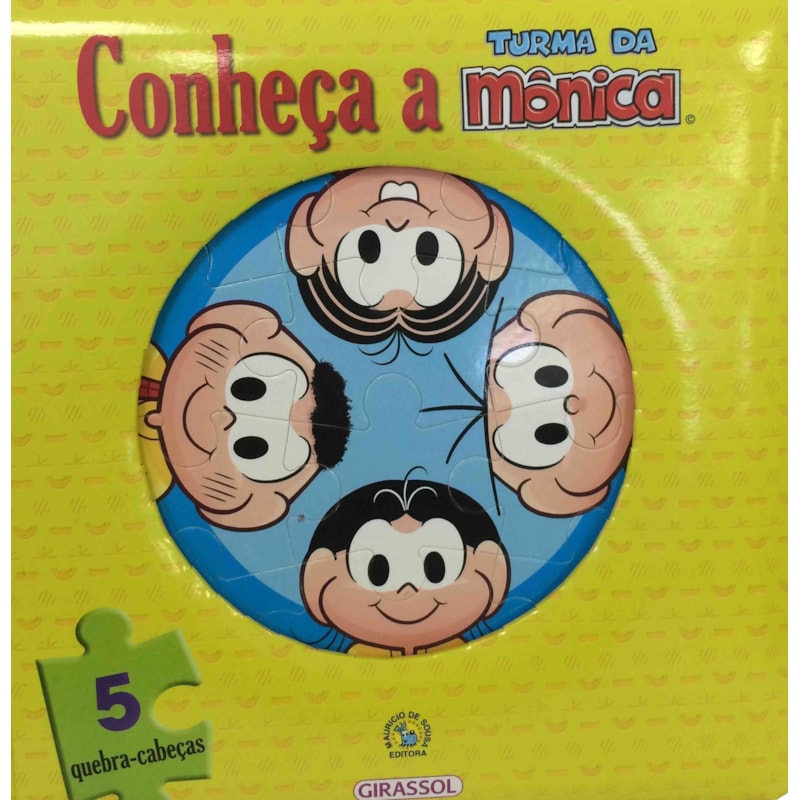 CONHEÇA A TURMA DA MÔNICA - LIVRO E QUEBRA-CABEÇA