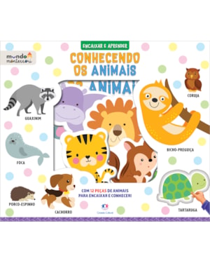 CONHECENDO OS ANIMAIS - LIVRO COM PEÇAS PARA ENCAIXAR E APRENDER