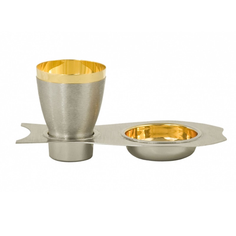 CONJUNTO DUAS ESPÉCIES 11CM DE ALTURA NIQUELADO 80 PARTICULAS