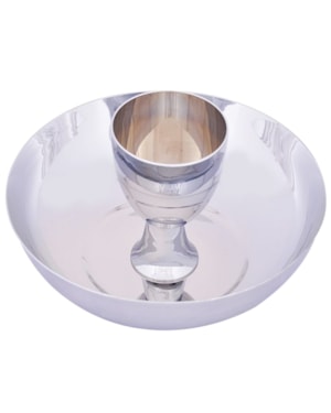 CONJUNTO DUAS ESPÉCIES 8CM DE ALTURA CROMO