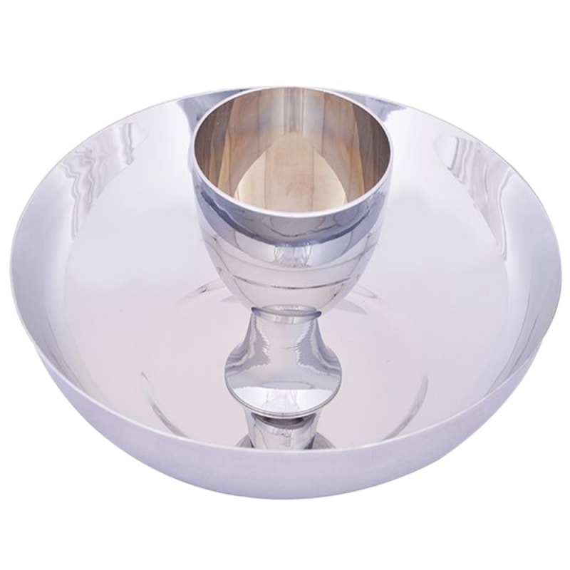CONJUNTO DUAS ESPÉCIES 8CM DE ALTURA CROMO