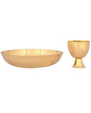 CONJUNTO DUAS ESPÉCIES 8CM DE ALTURA DOURADO