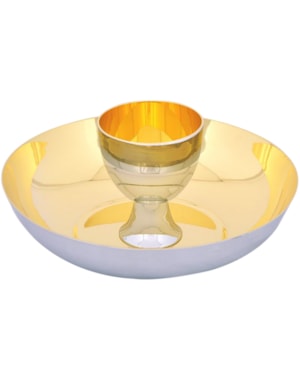CONJUNTO DUAS ESPÉCIES 8CM DE ALTURA DOURADO INTERNO