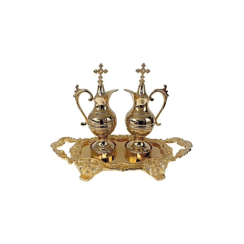 CONJUNTO GALHETEIRO ROMANO OURO