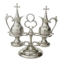 CONJUNTO GALHETEIRO SIMPLES NIQUEL