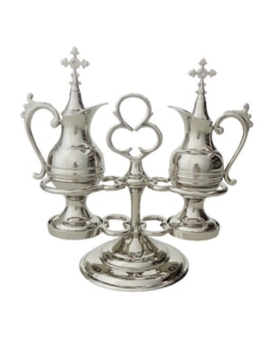 CONJUNTO GALHETEIRO SIMPLES NIQUEL
