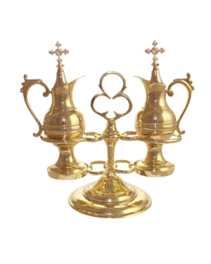CONJUNTO GALHETEIRO SIMPLES OURO