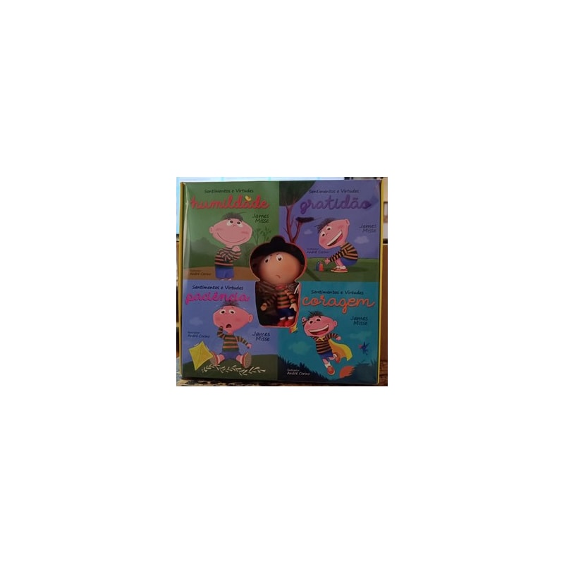 Conjunto - sentimentos e virtudes + boneco raiva
