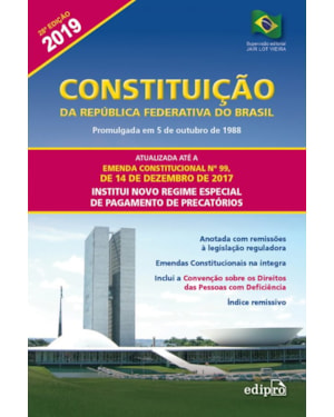 CONSTITUIÇÃO DA REPÚBLICA FEDERATIVA DO BRASIL 2019