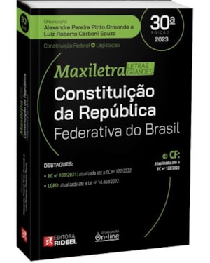 CONSTITUIÇÃO DA REPÚBLICA FEDERATIVA DO BRASIL COLEÇÃO MAXILETRA