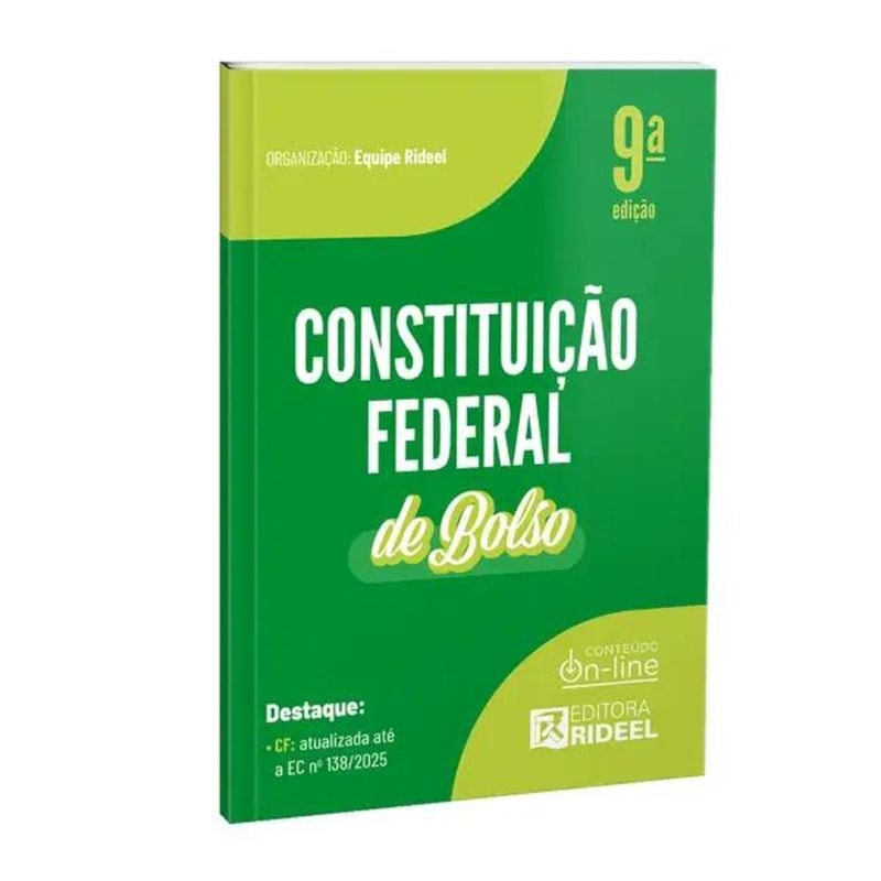 CONSTITUIÇÃO FEDERAL - CF DE BOLSO - 2026 RIDEEL