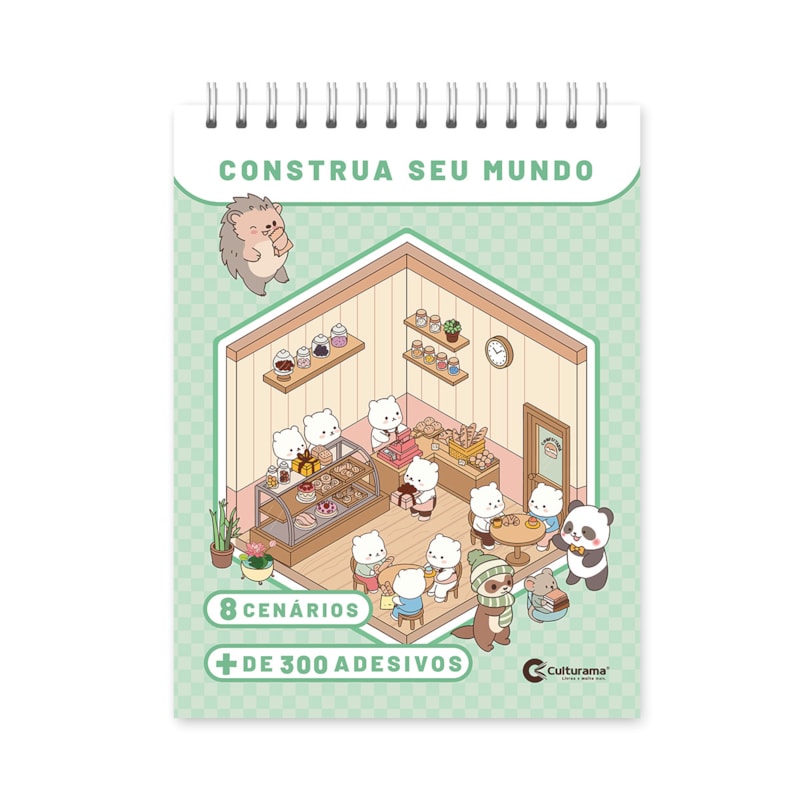 CONSTRUA SEU MUNDO - LIVRO DE CENÁRIOS COM ADESIVOS
