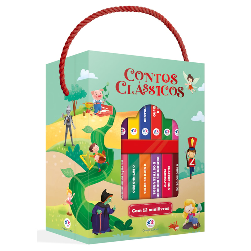 Contos clássicos - Box com 12 mini livros
