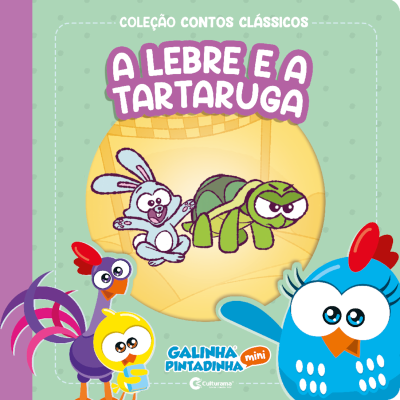 CONTOS CLÁSSICOS GALINHA PINTADINHA MINI - A LEBRE E A TARTARUGA