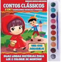 CONTOS CLÁSSICOS LIVRO PARA PINTAR 2 EM 1