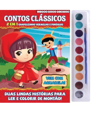 CONTOS CLÁSSICOS LIVRO PARA PINTAR 2 EM 1