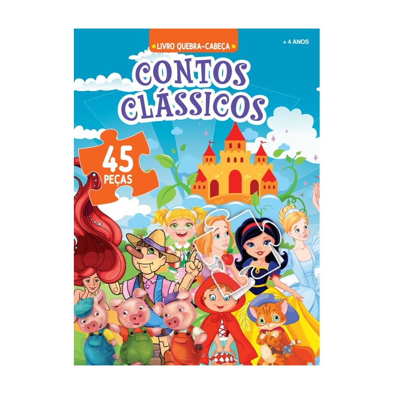 CONTOS CLÁSSICOS LIVRO QUEBRA-CABEÇA
