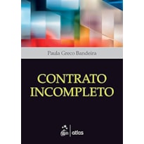 CONTRATO INCOMPLETO - 1ª EDIÇÃO 2015