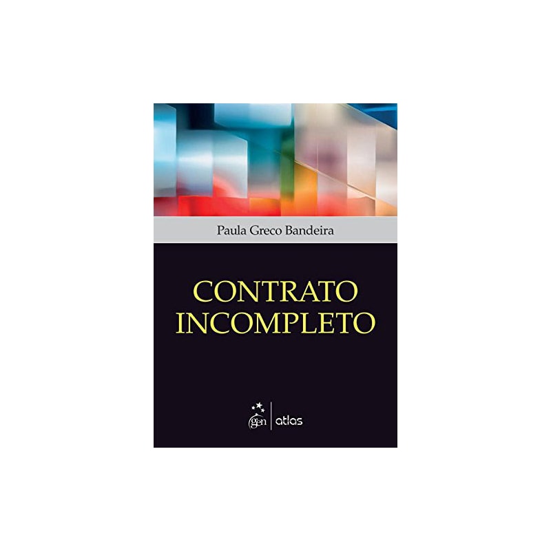 CONTRATO INCOMPLETO - 1ª EDIÇÃO 2015