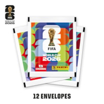 COPA DO MUNDO FIFA 2026 - KIT COM 12 ENVELOPES DE FIGURINHAS FIFA WORLD CUP 2026