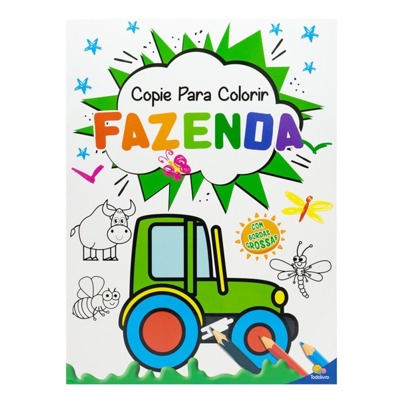 Copie para Colorir: Fazenda