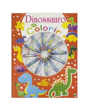 CORES EM AÇÃO! DINOSSAURO PARA COLORIR