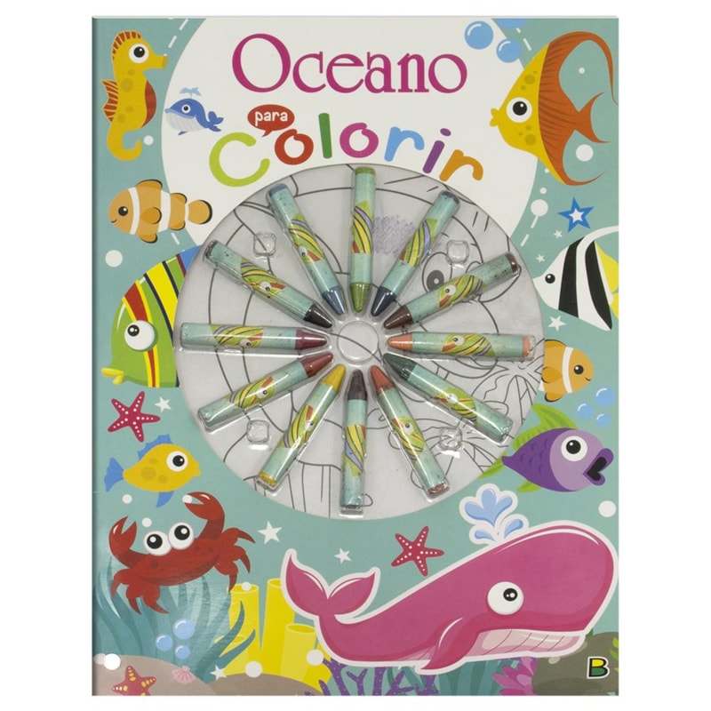 CORES EM AÇÃO! OCEANO PARA COLORIR
