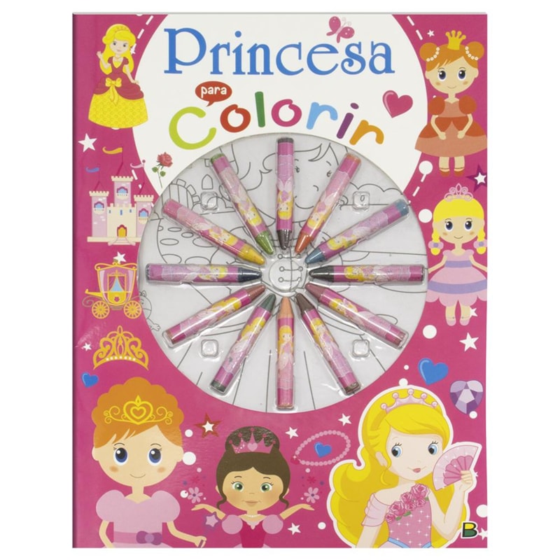 CORES EM AÇÃO! PRINCESA PARA COLORIR