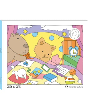 COZY AND CUTE - LIVRO DE COLORIR