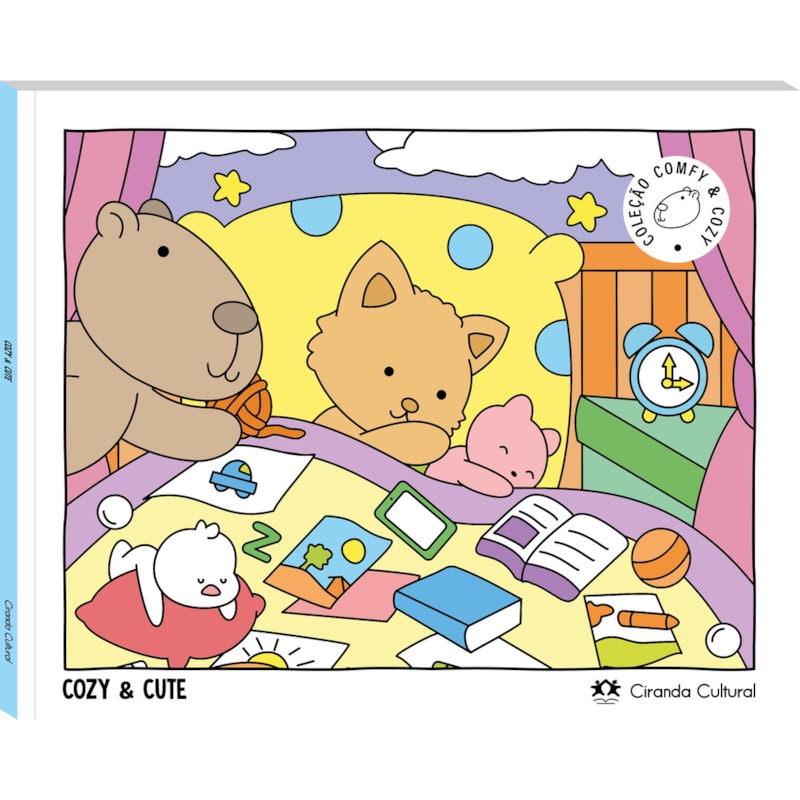COZY AND CUTE - LIVRO DE COLORIR
