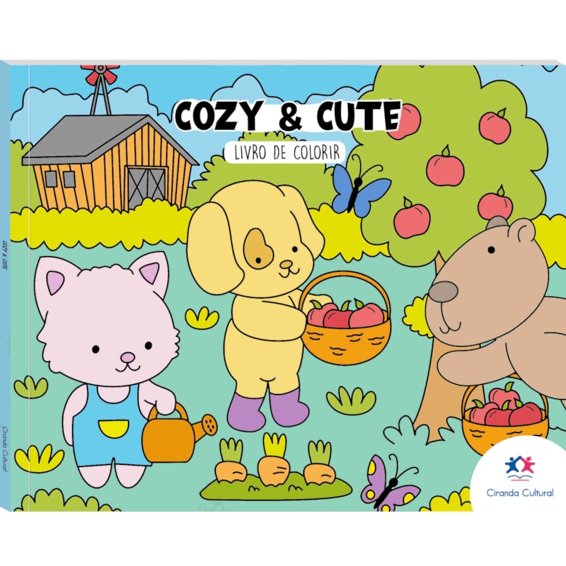 COZY AND CUTE - LIVRO DE COLORIR