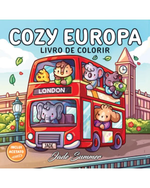 COZY EUROPA - LIVRO DE COLORIR