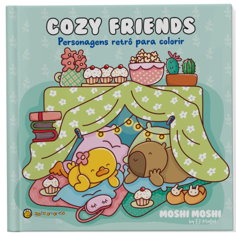 Cozy Friends: Personagens retrô para colorir