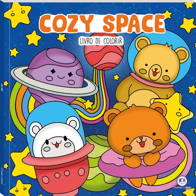 COZY SPACE - LIVRO DE COLORIR