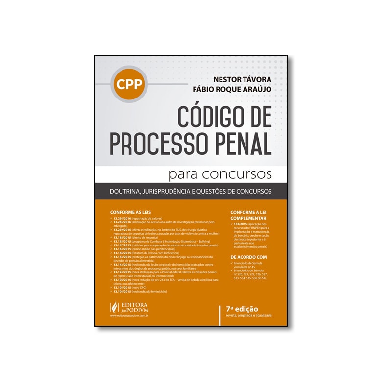 CPP CODIGO DE PROCESSO PENAL