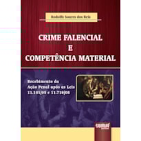 CRIME FALENCIAL E COMPETÊNCIA MATERIAL - RECEBIMENTO DA AÇÃO PENAL APÓS AS LEIS 11.101/05 E 11.719/08