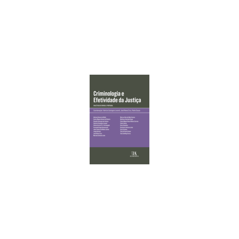Criminologia e Efetividade Da Justiça - Dialéticas de Brasil e Portugal