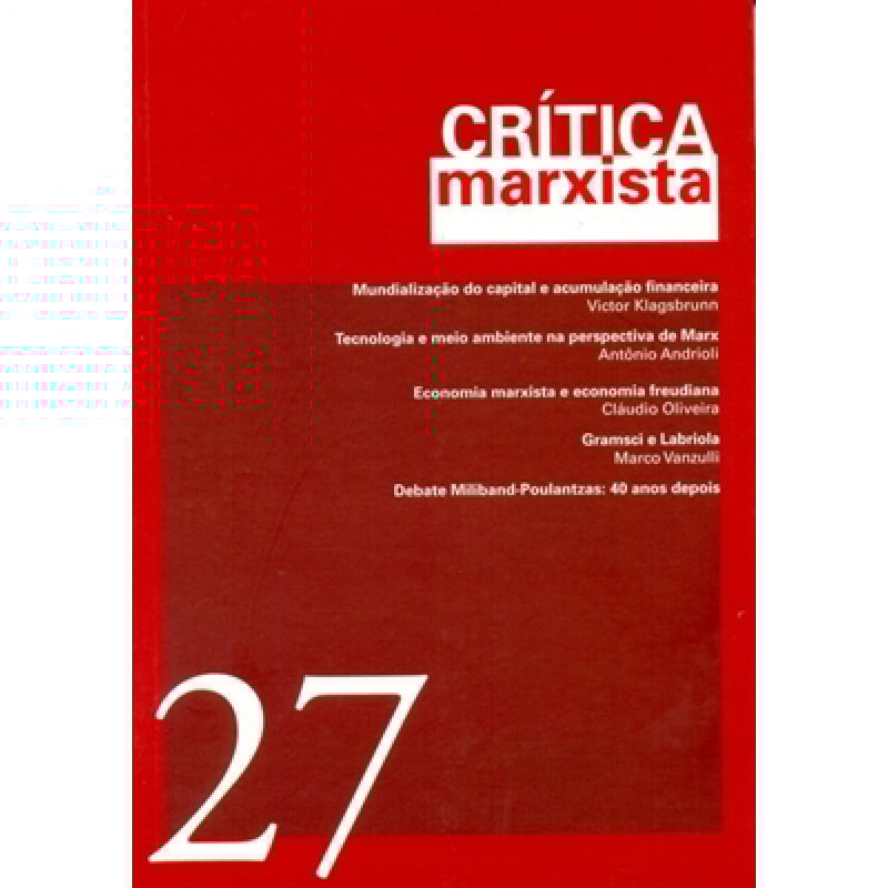 CRITICA MARXISTA 27