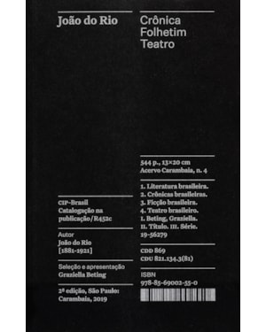 CRÔNICA, FOLHETIM, TEATRO - COLEÇÃO ACERVO