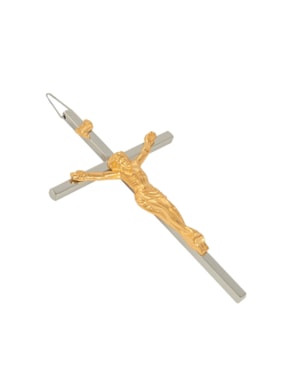 CRUCIFIXO 15CM DE ALTURA CROMO