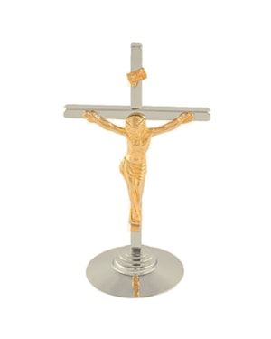 CRUCIFIXO 15CM DE ALTURA CROMO