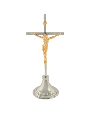 CRUCIFIXO 24CM DE ALTURA CROMO