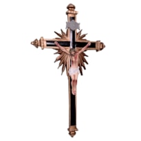 CRUCIFIXO 43CM ORNADO SEM BASE COLORIDO