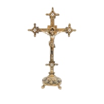 CRUCIFIXO DE MESA 44X14 BRONZE